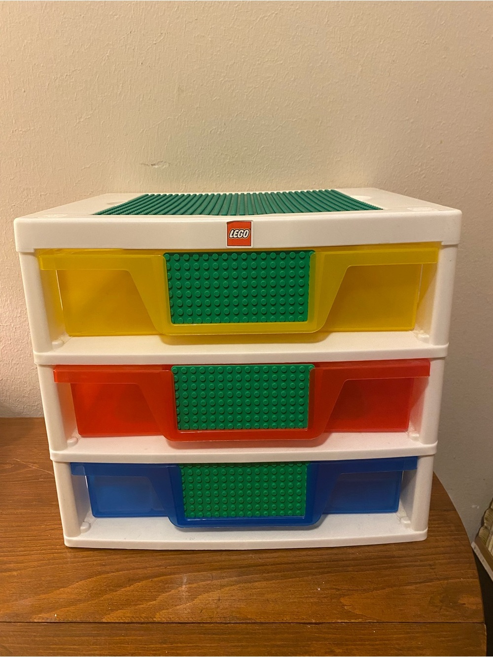 Vintage Iris Lego 3 Tier Storage Container With 2 Removable Sorting Trays